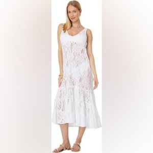 NWT Lilly Pulitzer Finley Lace Coverup XL Resort White Lace